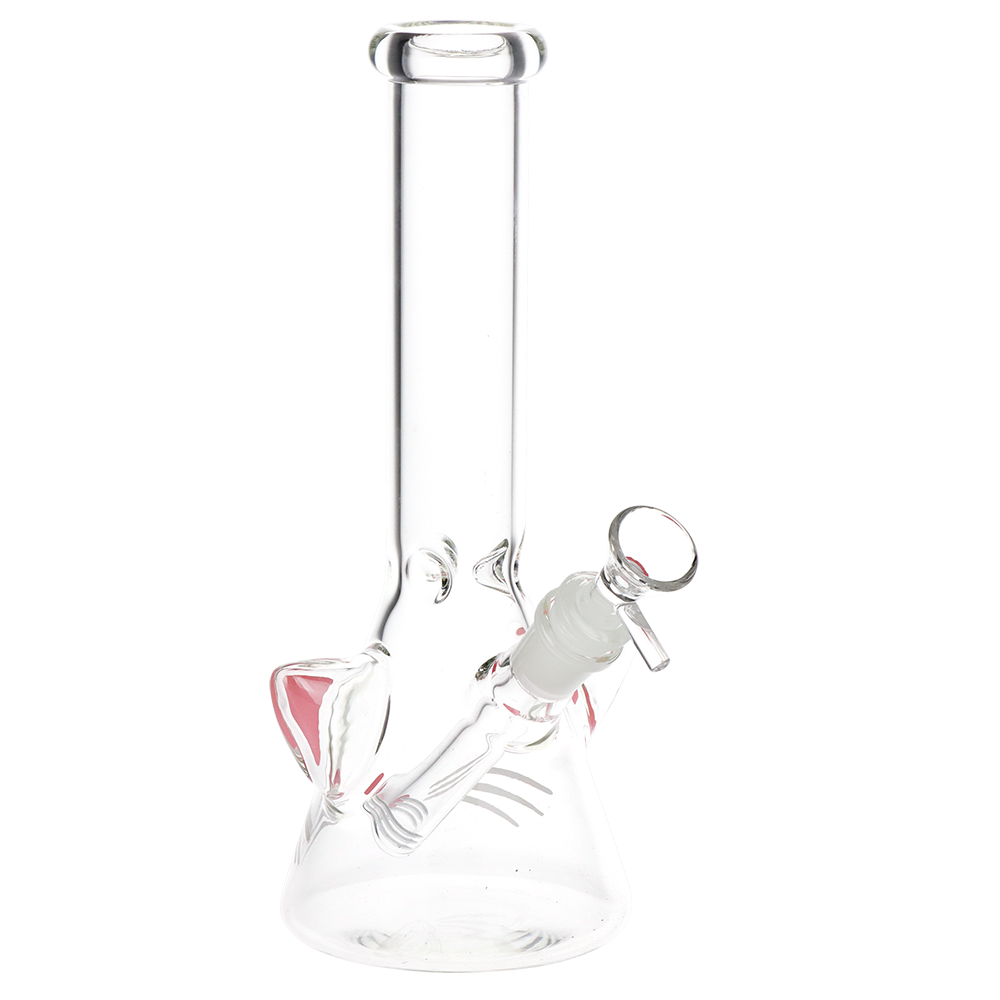 SeshGear Kitty Whiskers Beaker Bong | Front View