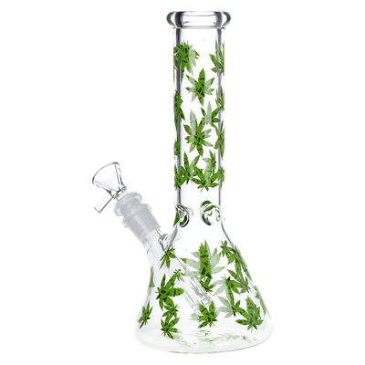 SeshGear Leafy Greens Beaker Bong | Back View