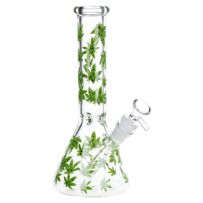 SeshGear Leafy Greens Beaker Bong | Front View