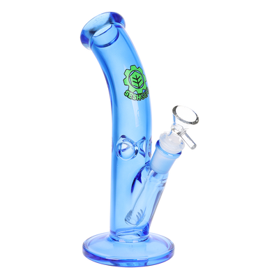 SeshGear Lean Back Bent Tube Bong | Blue
