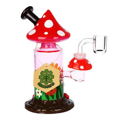 SeshGear Magic Shroom Garden Dab Rig | Front View with Tag