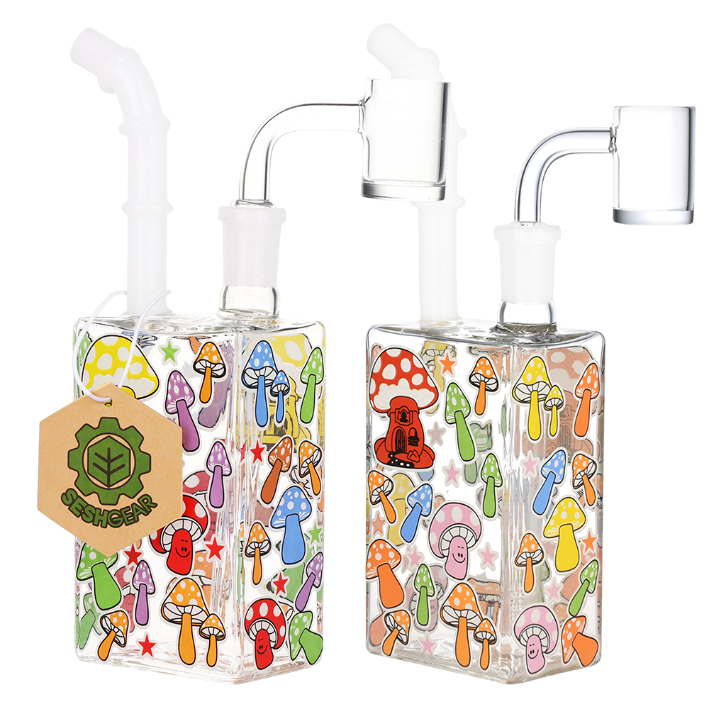 SeshGear Glow Mushroom Juice Box Dab Rig | Group