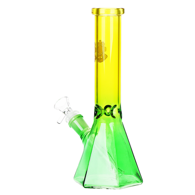 SeshGear Ombre Prismatic Beaker Bong | Rear View
