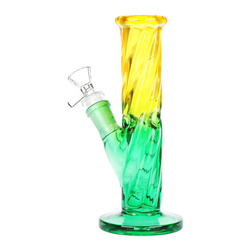 SeshGear Ombre Twist Straight Tube Bong | Back View