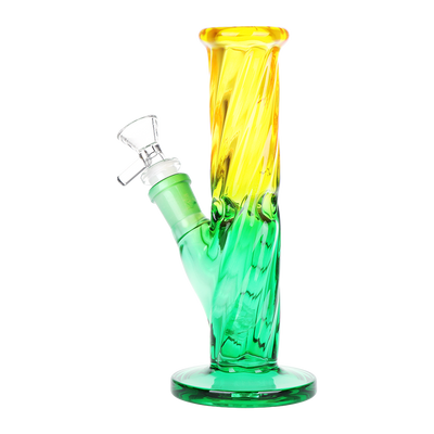 SeshGear Ombre Twist Straight Tube Bong | Back View