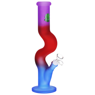 SeshGear Ombre U-Bend Tube Bong | Purple Red Blue