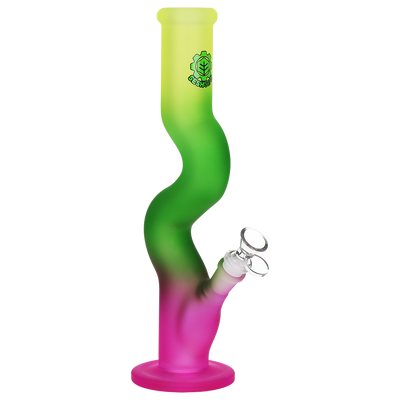 SeshGear Ombre U-Bend Tube Bong | Yellow Green Pink