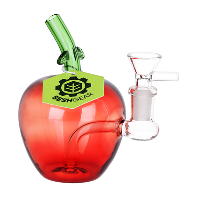 SeshGear Poison Apple Bubbler | Front View with Tag