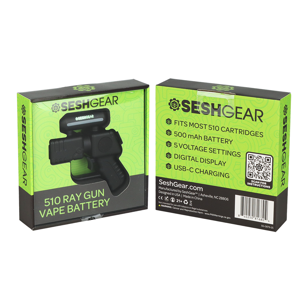 SeshGear Ray Gun 510 Cartridge Battery | Packaging