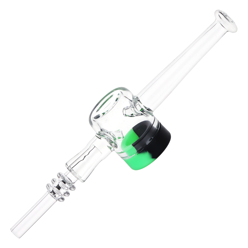 SeshGear Reclaimer Dab Straw | Quartz Tip | Green Black