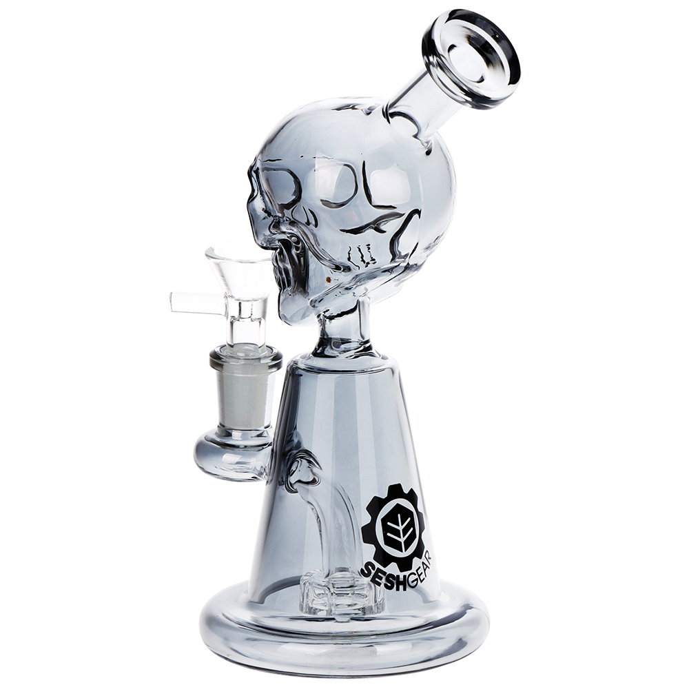 SeshGear Skull Electroplated Bong | Back View