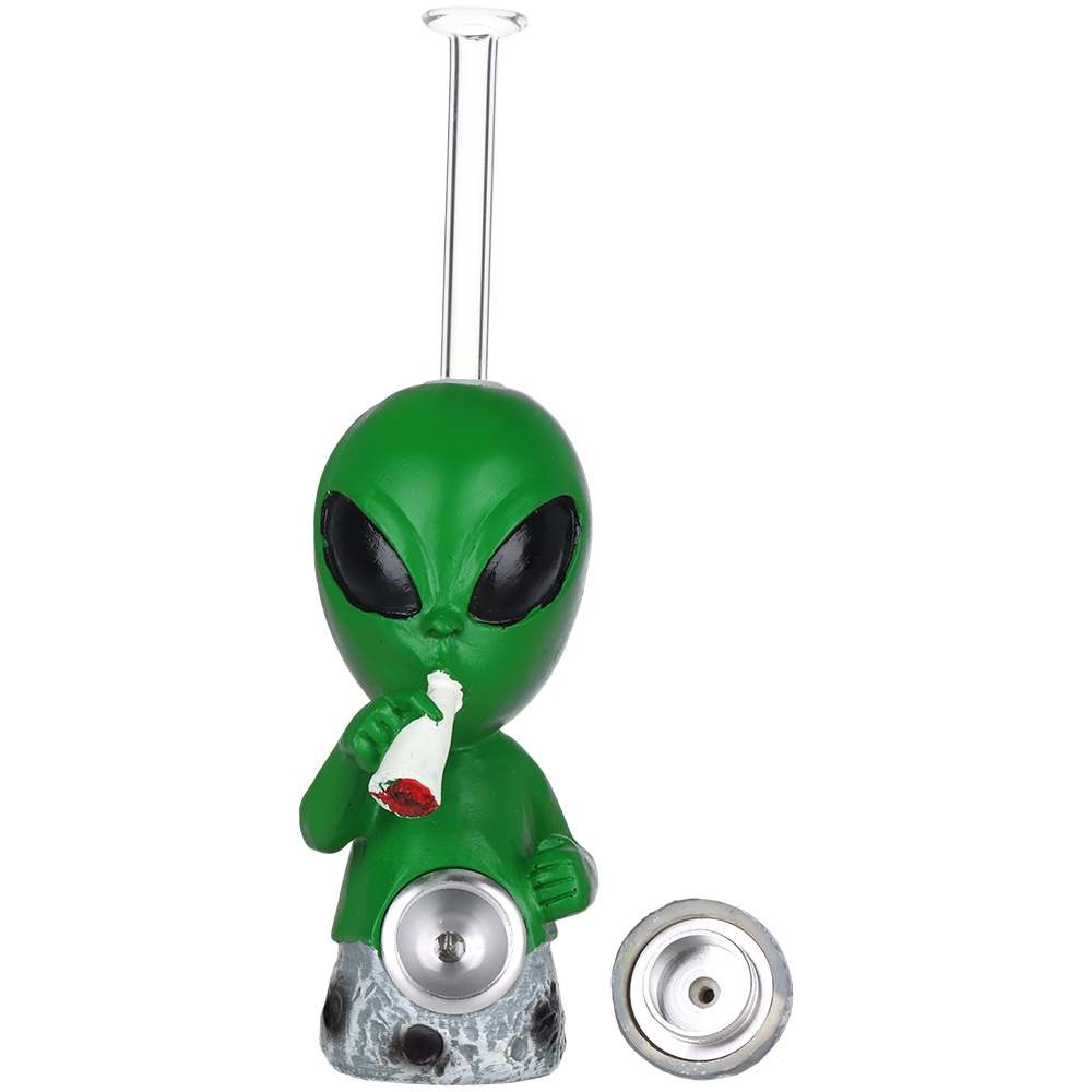 SeshGear Smoking Alien Hand Pipe | Asteroid Bowl Cover
