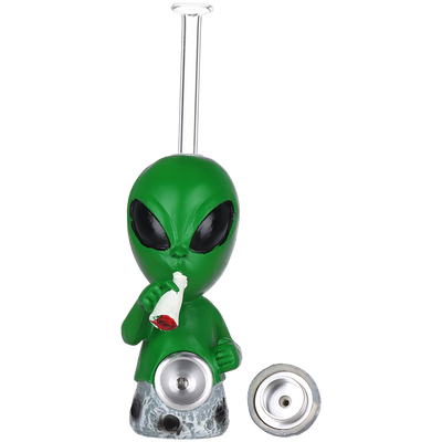 SeshGear Smoking Alien Hand Pipe | Asteroid Bowl Cover