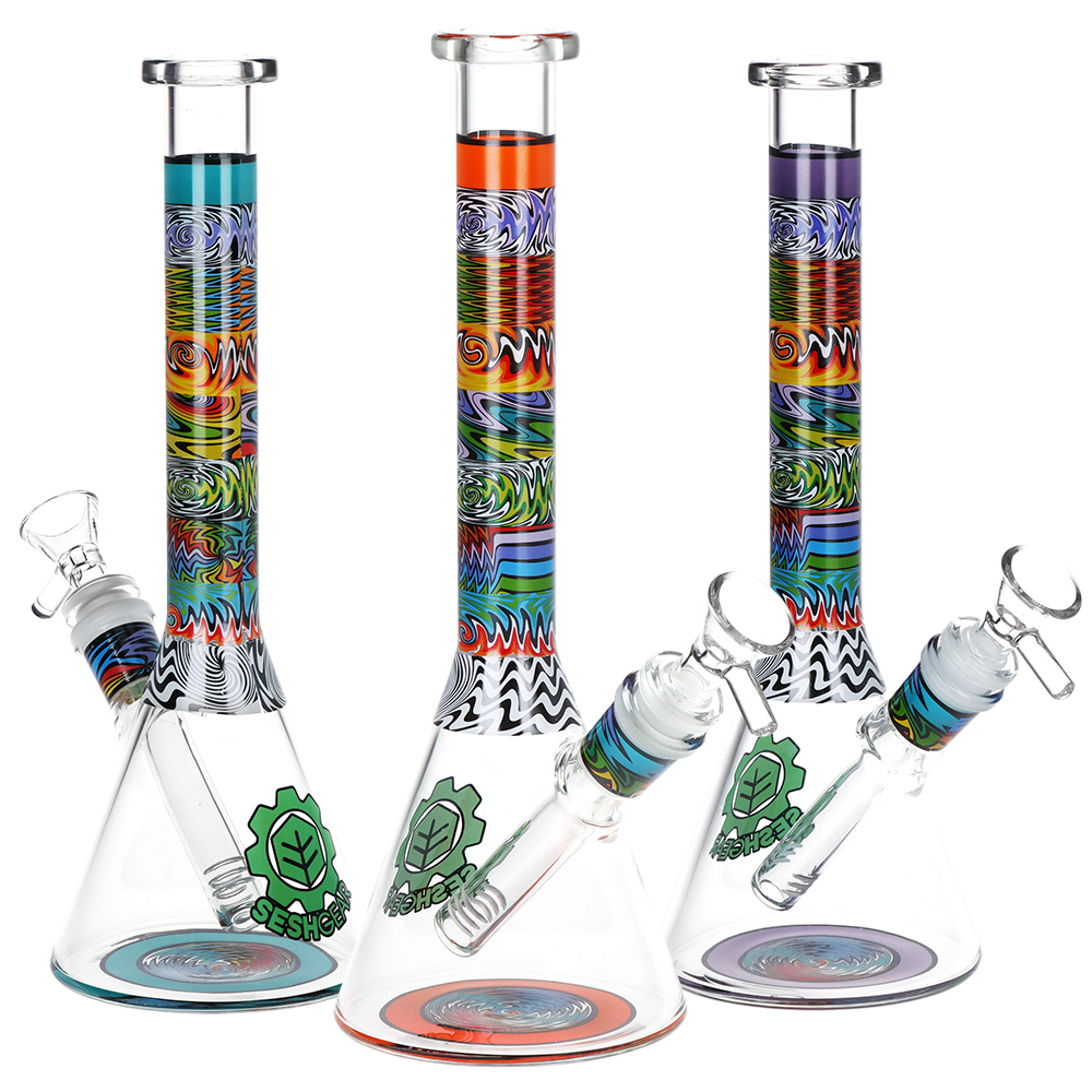 SeshGear Technicolor Wig Wag Beaker Bong | Group