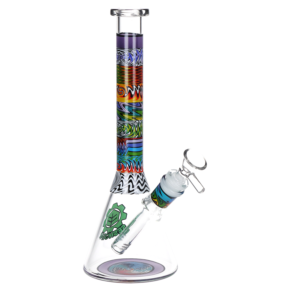 SeshGear Technicolor Wig Wag Beaker Bong | Purple