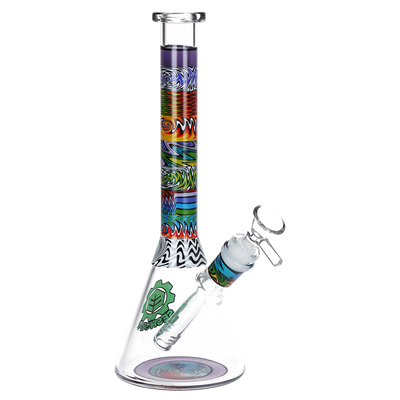 SeshGear Technicolor Wig Wag Beaker Bong | Purple
