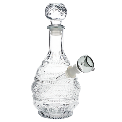 SeshGear Round Lotus Vintage Decanter Bong | Gray