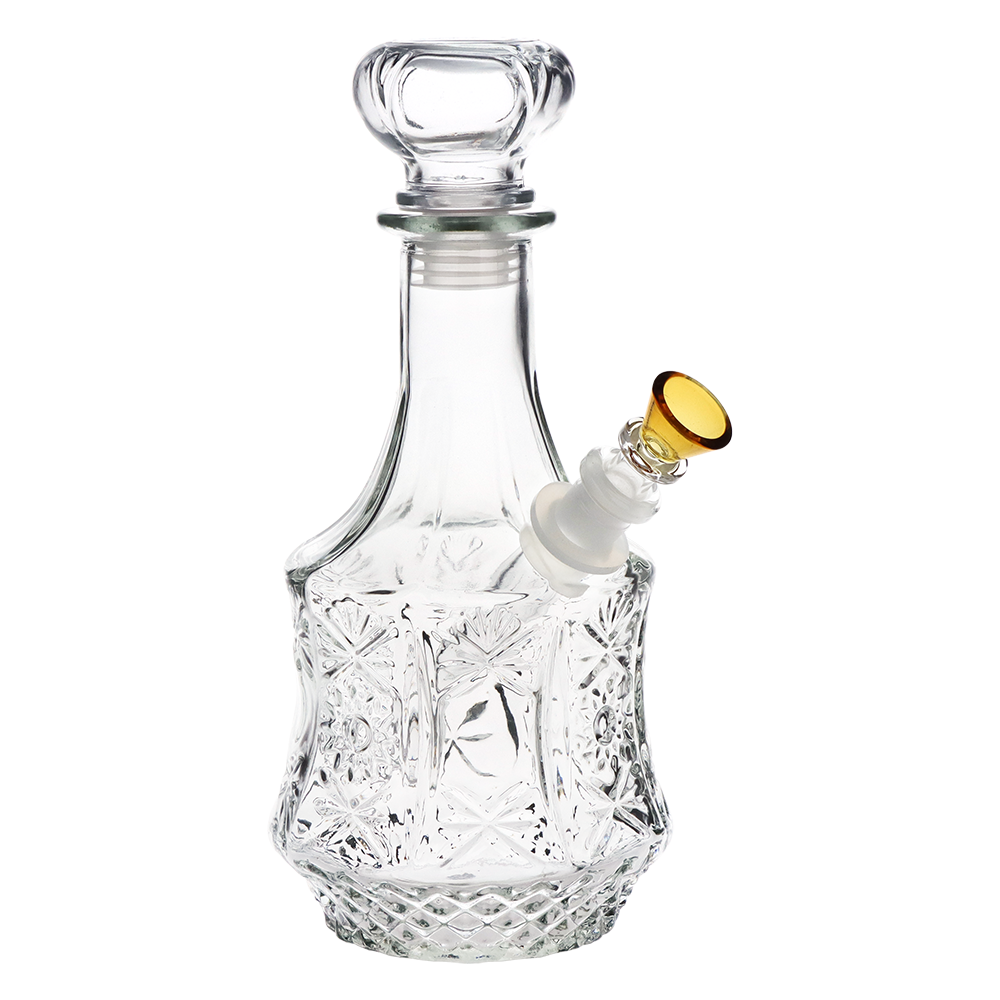 SeshGear Sun Blossom Vintage Decanter Bong | Amber