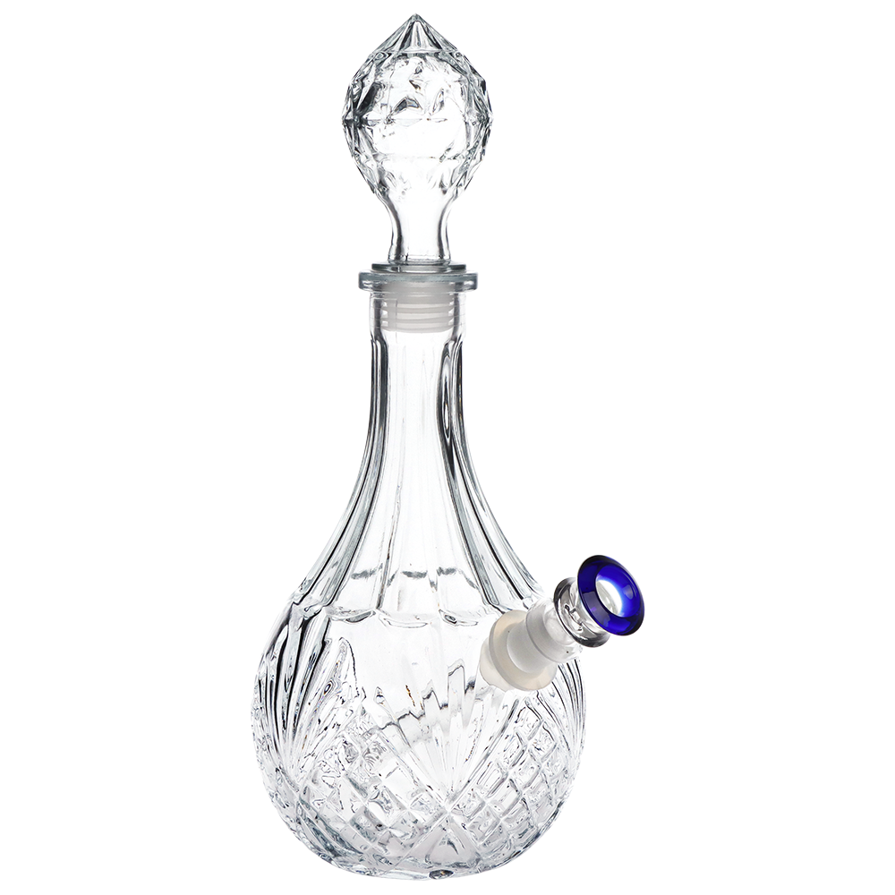 SeshGear Water Drop Vintage Decanter Bong | Blue