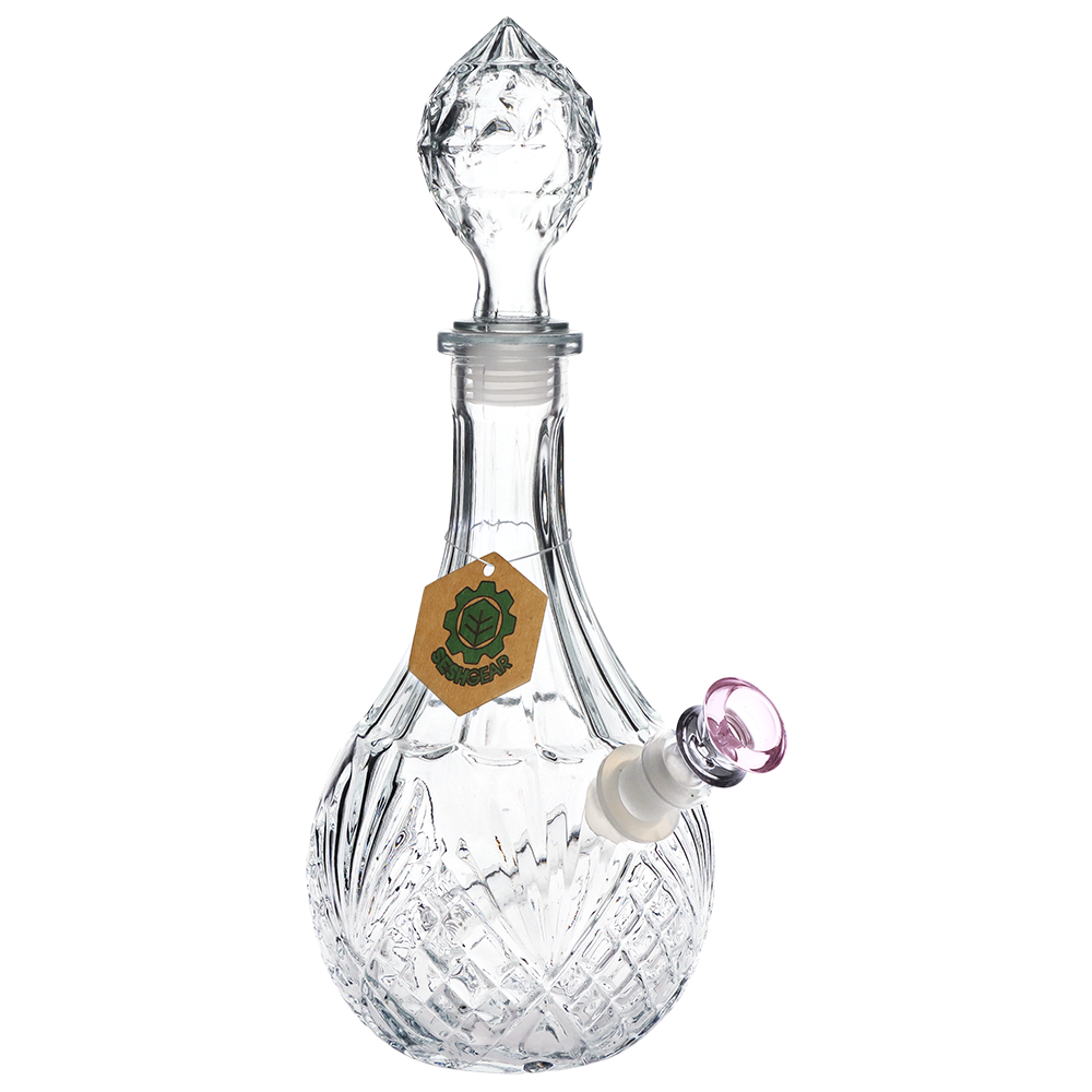 SeshGear Water Drop Vintage Decanter Bong | Pink
