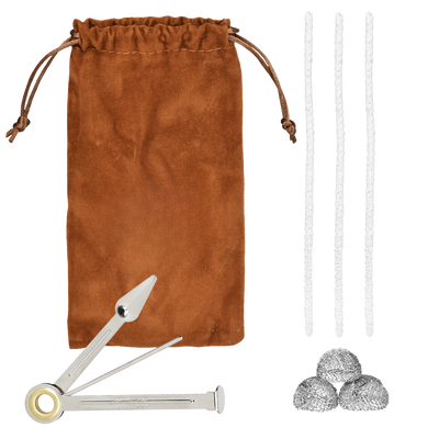 Velvet drawstring pouch, Poking & Tamping Tool, Metal Bowl Screens, Pipe Cleaners