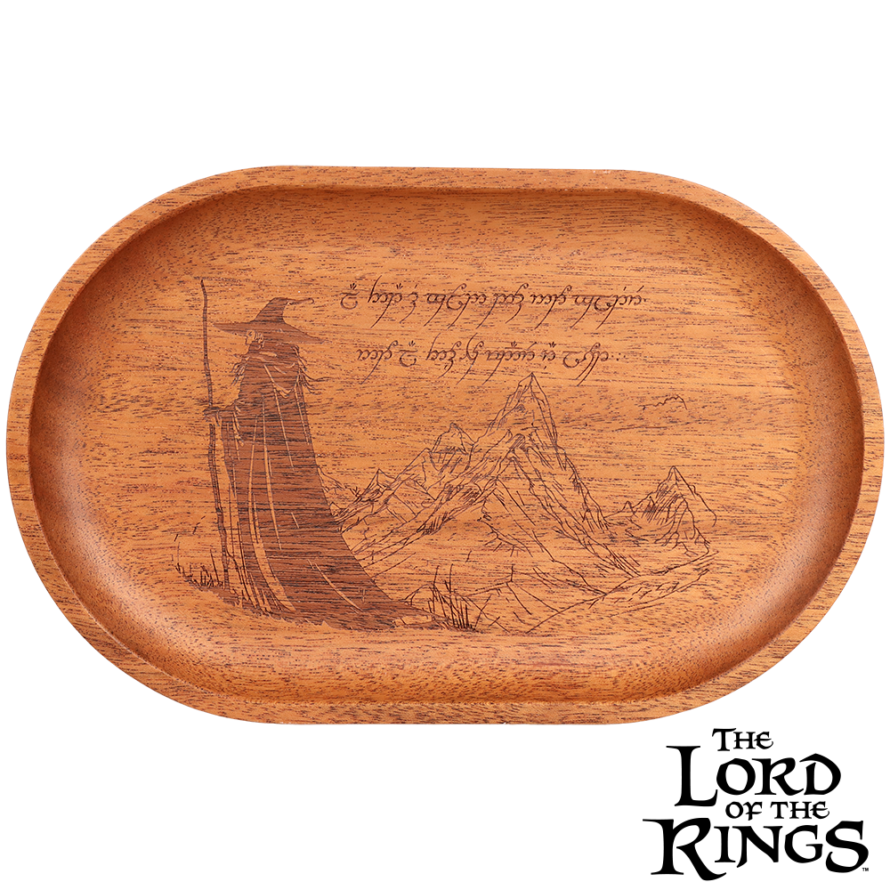 GANDALF™ Mahogany Wood Tray | Shire Pipes™ x The Lord of the Rings™