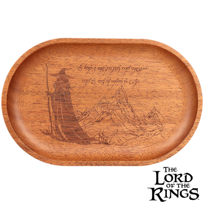 GANDALF™ Mahogany Wood Tray | Shire Pipes™ x The Lord of the Rings™