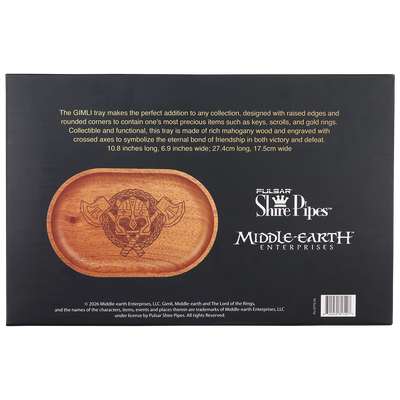 GIMLI™ Mahogany Wood Tray | Shire Pipes™ x The Lord of the Rings™ | Packaging