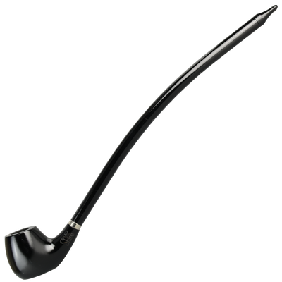 Shire Pipes Churchwarden Smoking Pipe | The Charming | Black