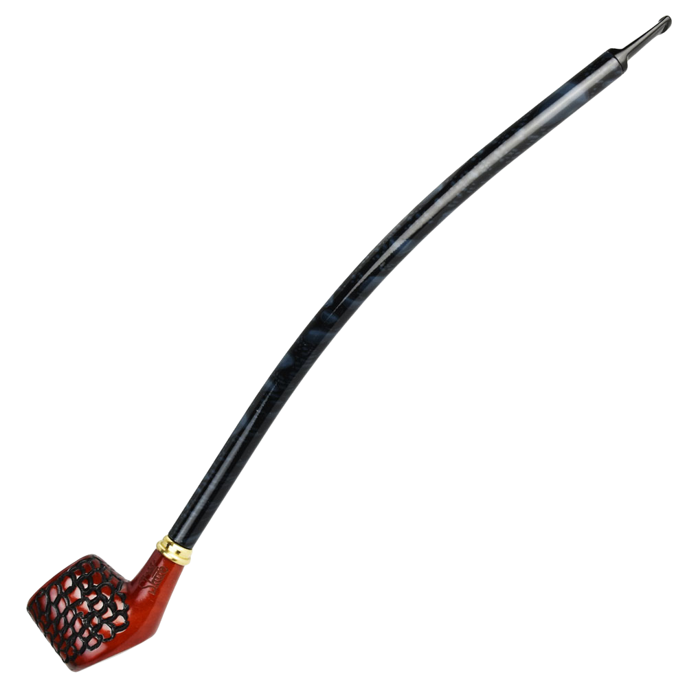 Shire Pipes Engraved Churchwarden Smoking Pipe | The Connoisseur