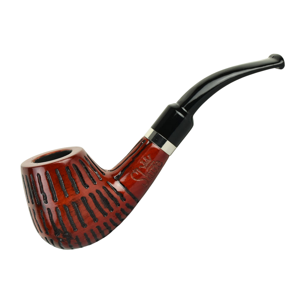 Shire Pipes Engraved Bent Brandy Smoking Pipe | The Mad Dash