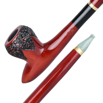 Shire Pipes Engraved Cavalier Smoking Pipe | The Rite | Close View