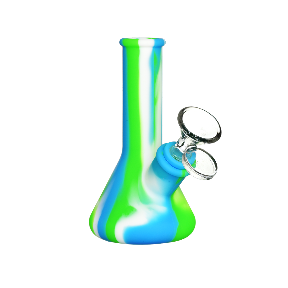 Silicone Travel Beaker Bong | Blue Green