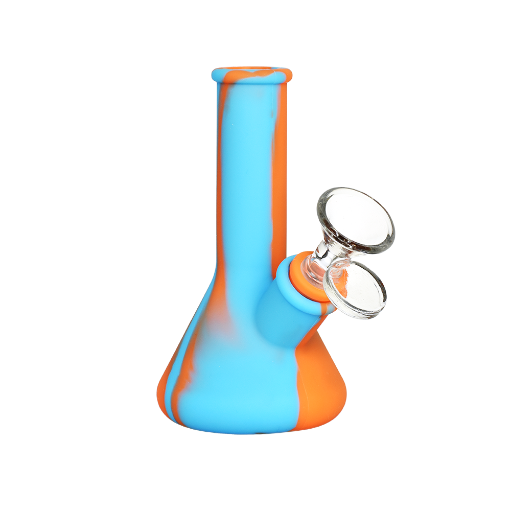 Silicone Travel Beaker Bong | Blue Orange