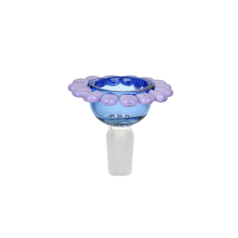 Spring Flower Herb Slide | Blue Bowl Purple Petals