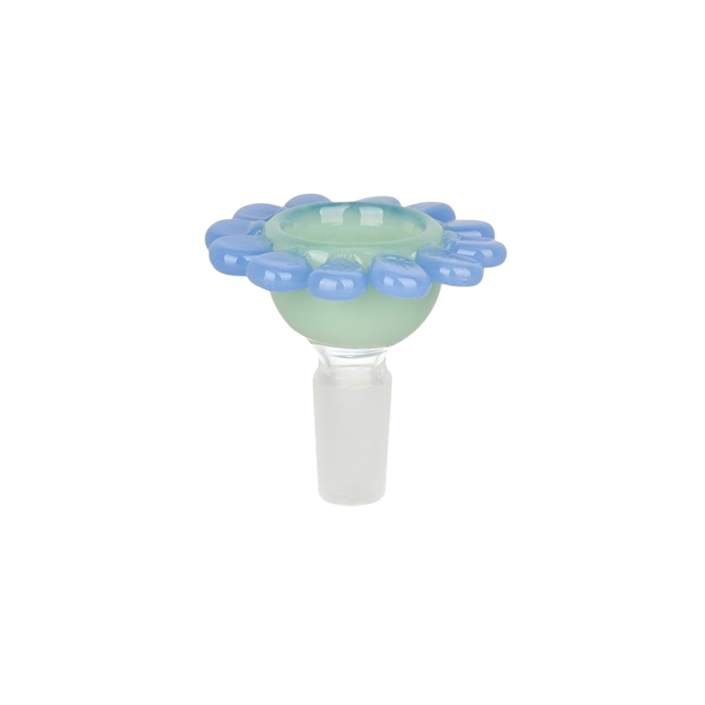 Spring Flower Herb Slide | Green Bowl Blue Petals