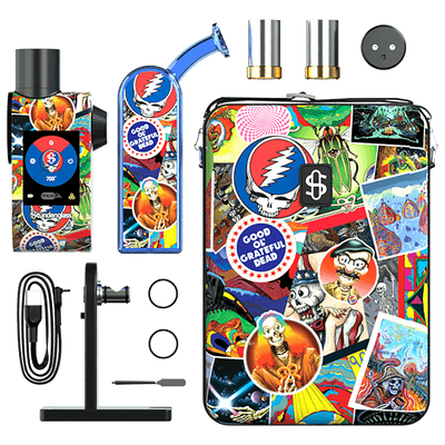 Stündenglass Modül Dok Deluxe Travel Kit | Grateful Dead Legacy Patchwork | All Contents