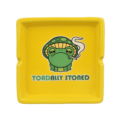 Toadally Stoned Ceramic Ashtray | Top View