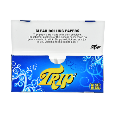 Trip 2 Clear Rolling Papers | Open Booklet