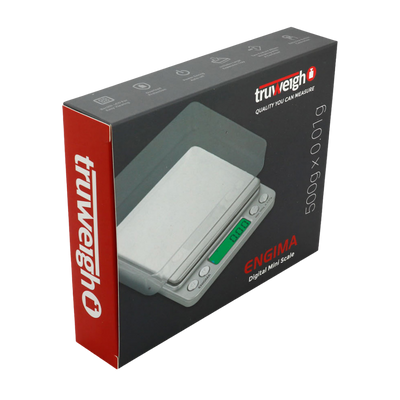 Truweigh Enigma Mini Digital Scale | Silver | Packaging