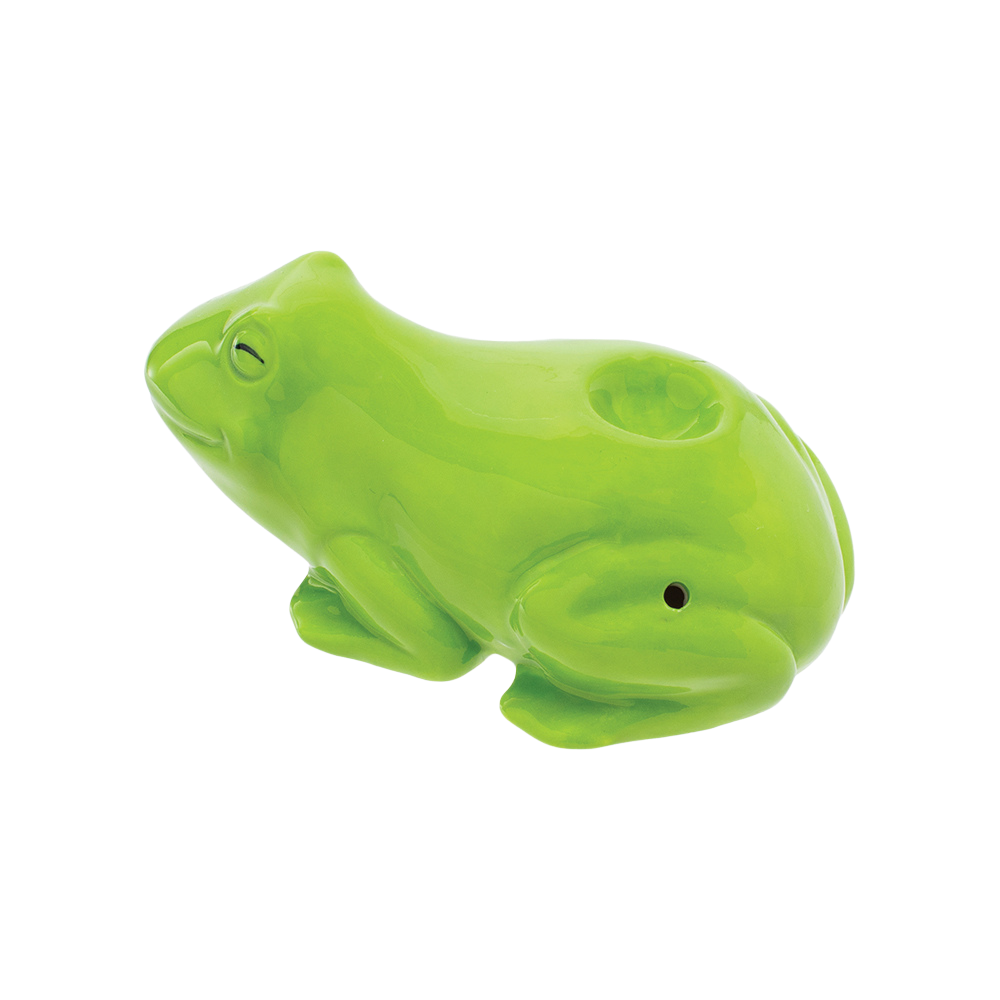Wacky Bowlz Ceramic Hand Pipe | Frog