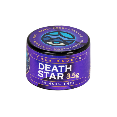 WNC CBD THCA Badder | Death Star | 3.5 Gram Jar