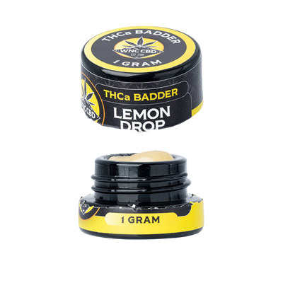 WNC CBD THCA Badder | Lemon Drop | 1 Gram Jar