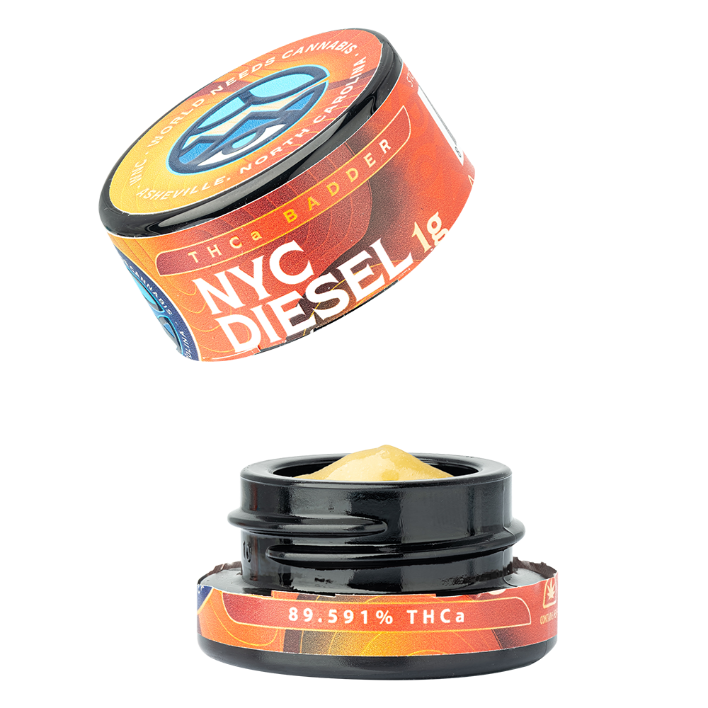 WNC CBD THCA Badder | NYC Diesel | 1 Gram Jar