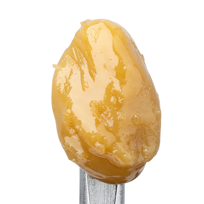 WNC CBD THCA Cold Cure Live Rosin | AK-47 | Close Up View