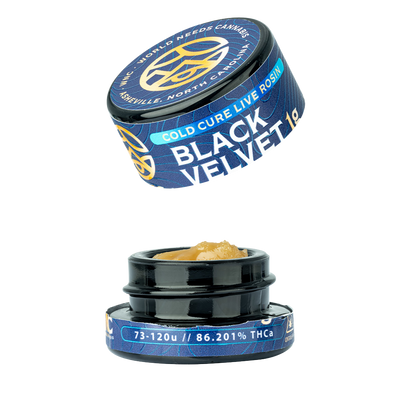 WNC THCA Cold Cure Live Rosin | Black Velvet | 1 Gram Jar