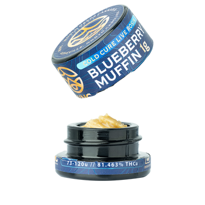 WNC THCA Cold Cure Live Rosin | Blueberry Muffin | 1 Gram Jar