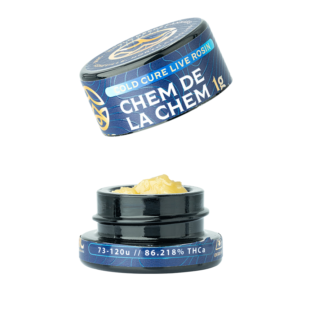 WNC THCA Cold Cure Live Rosin | Chem De La Chem | 1 Gram Jar