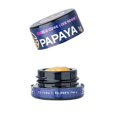 WNC THCA Cold Cure Live Rosin | Papaya | 1 Gram Jar