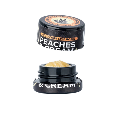 WNC THCA Cold Cure Live Rosin | Peaches & Cream | 1 Gram Jar